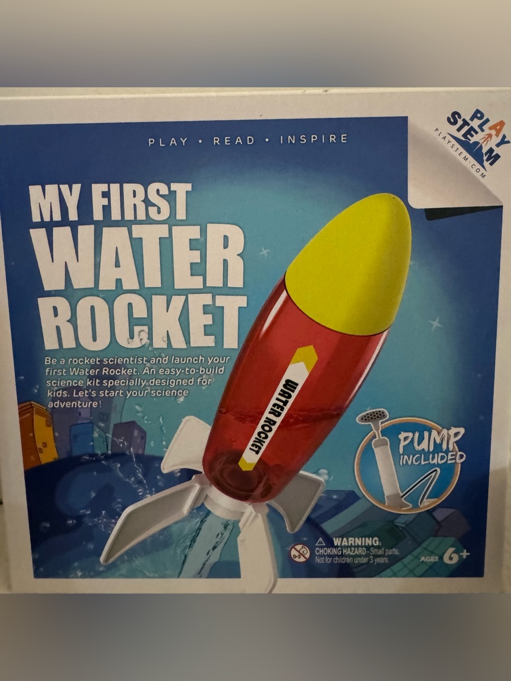 Lakeshore My First Water Rocket Toy - Red and Yellow